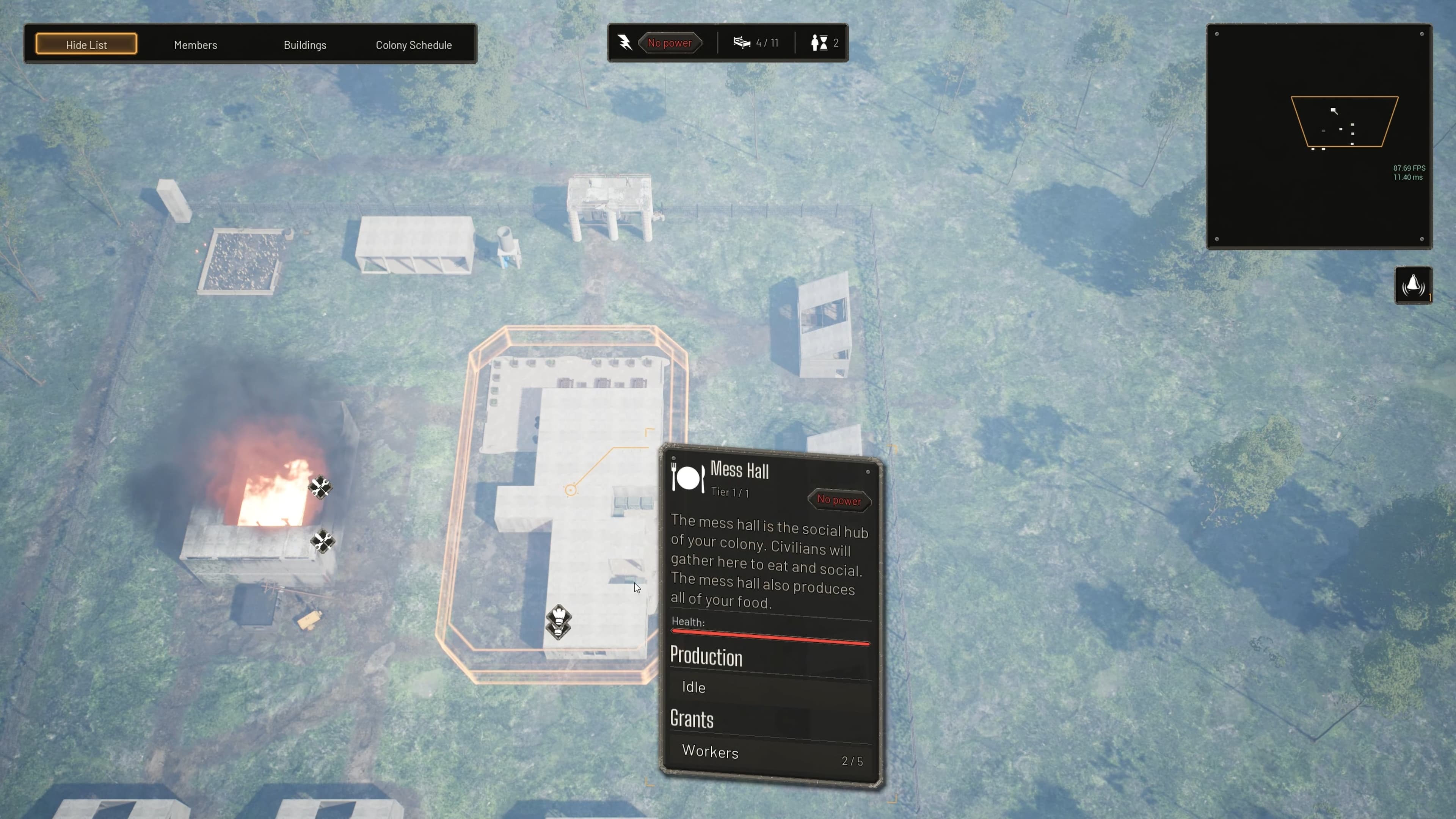 Colony map view